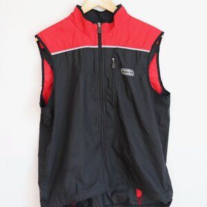 Sugoi Running Cycling Vest Red/Black Reflective Men's Size Medium